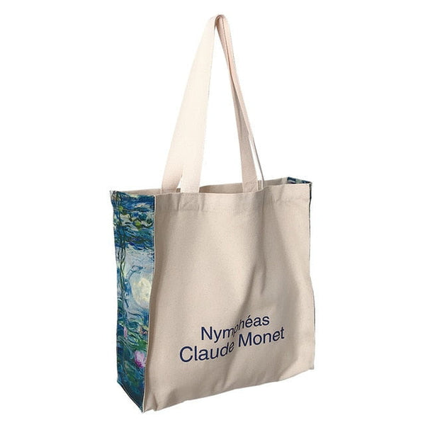 Claude Monet Art Print Canvas Tote Bag, Classic Art Print, Tote Bag  Aesthetics, Monet Print Tote Bag