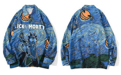 Rick & Morty X Starry night shirt