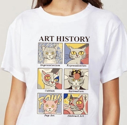 Camiseta Historia del Arte x Gatos 