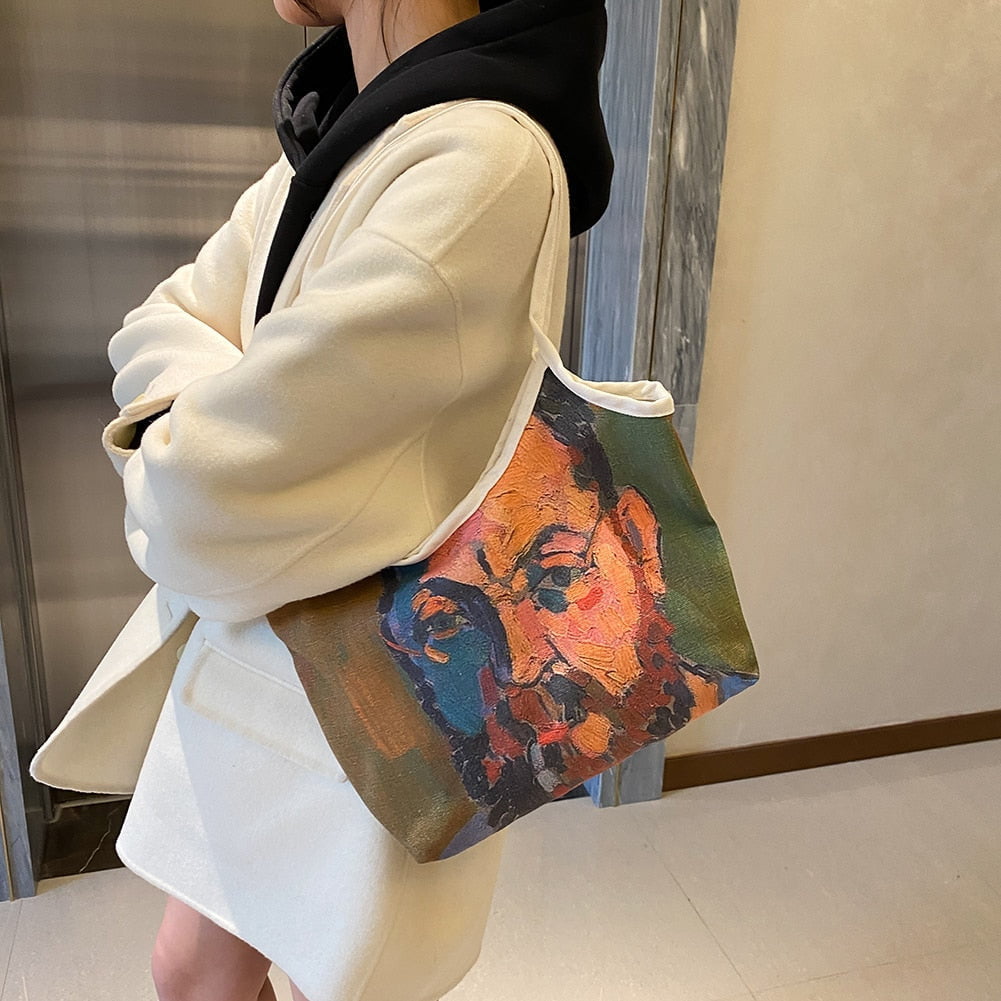 MATISSE: Hand Painted Tote Bag