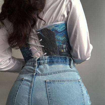 Van Gogh underbust corset belt