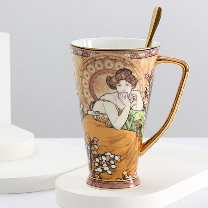 Alphonse Mucha Ceramic mugs
