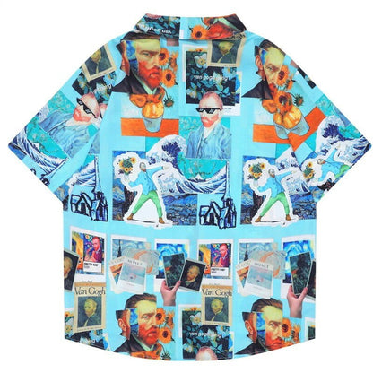 Van Gogh collage Hawaiian Shirt