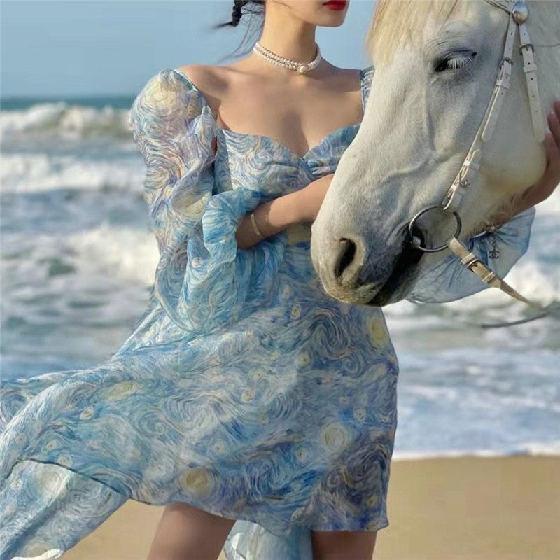 Starry Night Long fairy dress Galartsy Starry Night Long fairy dress Galartsy