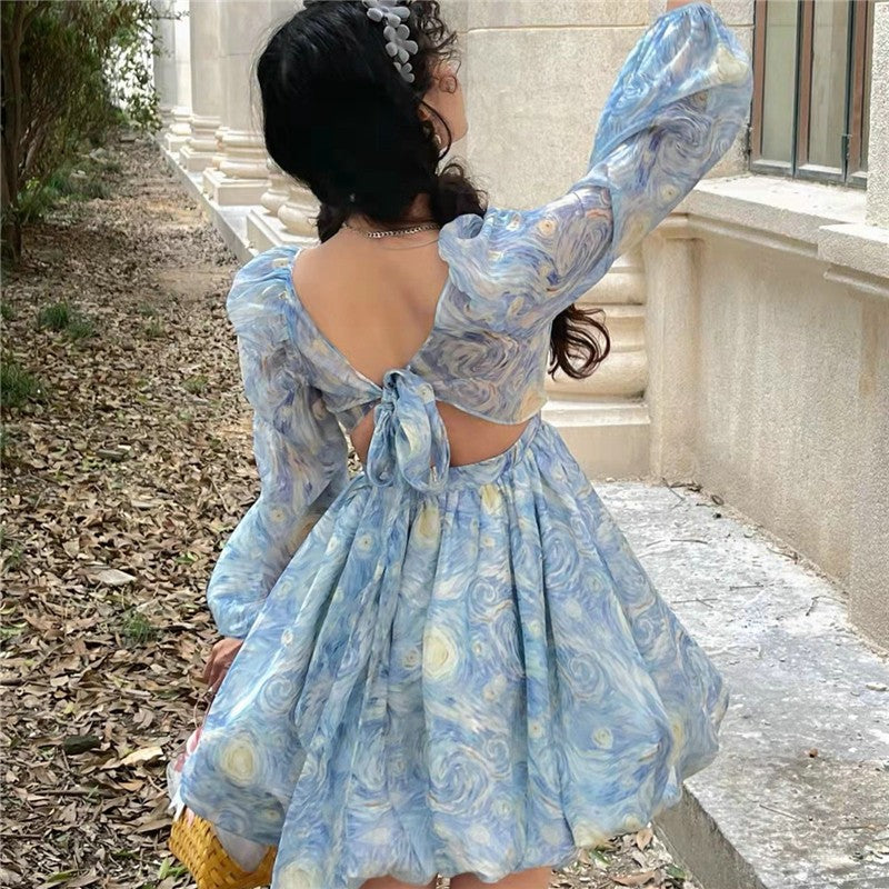 Starry Night short fairy dress Galartsy Starry Night short fairy dress Galartsy