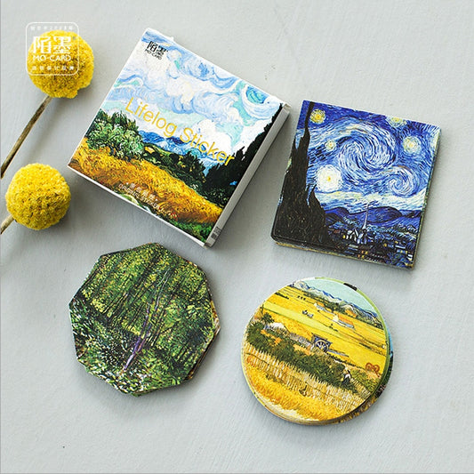 Caja Mini Pegatinas Van Gogh