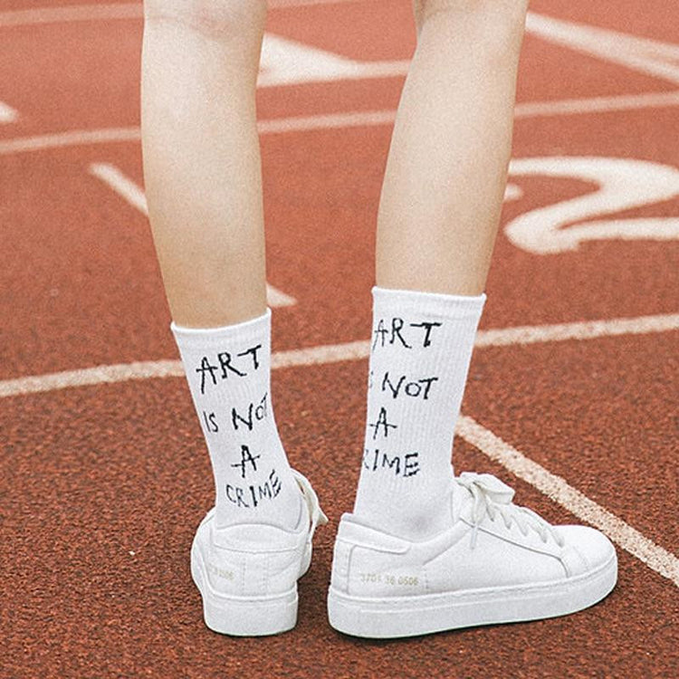 Art is not a crime Socks