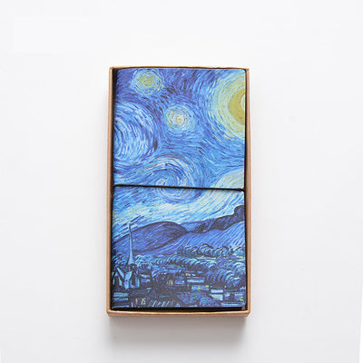 Carnet de notes à couverture en cuir Van Gogh