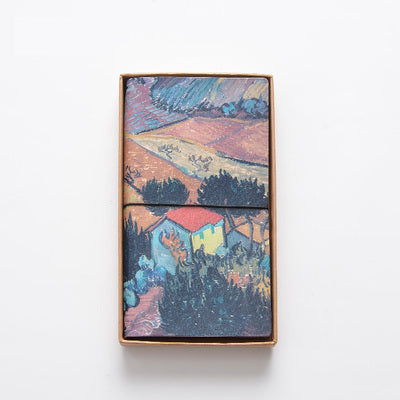 Cuaderno con tapa de cuero Van Gogh