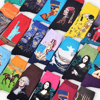 Famous paintings socks