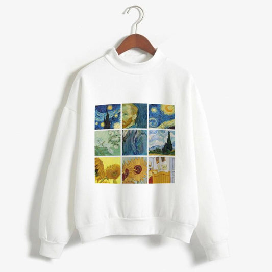 Van gogh paintings grid Sweatshirt