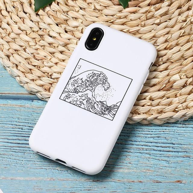 The Great Wave off Kanagawa matte iPhone cover