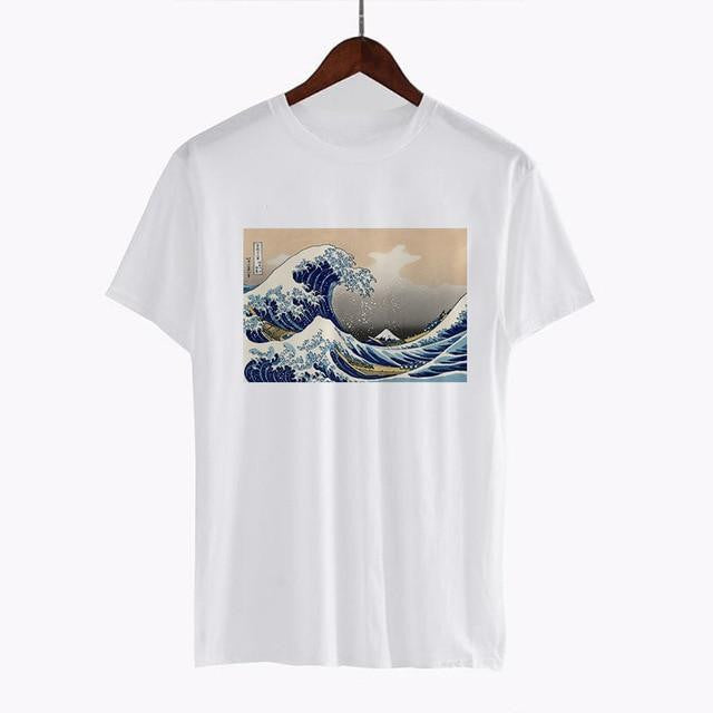 Tee-shirt la grande vague au large de kanagawa