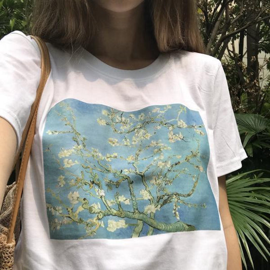 T-shirt fleur d'amandier Van Gogh
