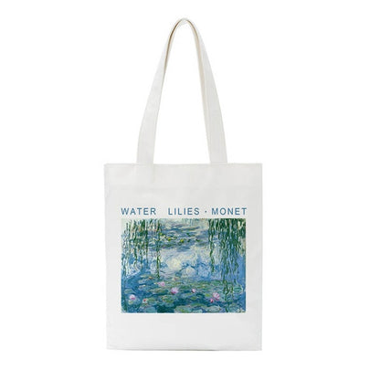 Claude Monet Tote Bag Monet Bag Water Lilies Tote Bag 