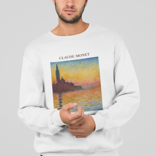 Sudadera Claude Monet San Giorgio Maggiore al atardecer 