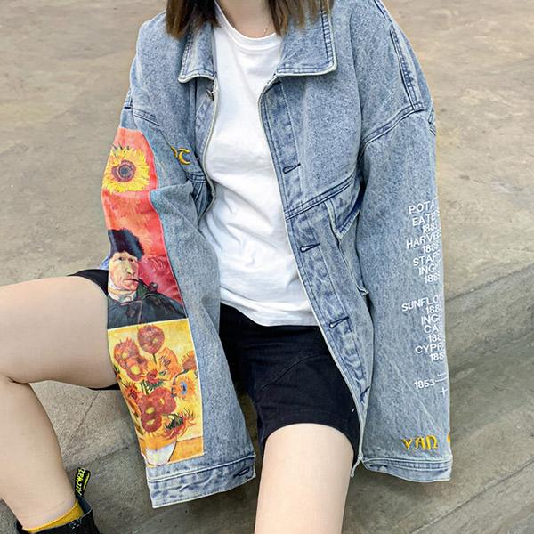 Van Gogh Denim Jacket – Galartsy