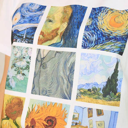 Van Gogh paintings grid - Unisex tshirt