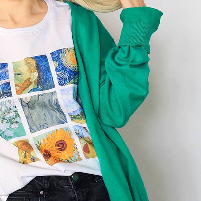 Grille de tableaux de Van Gogh - T-shirt unisexe